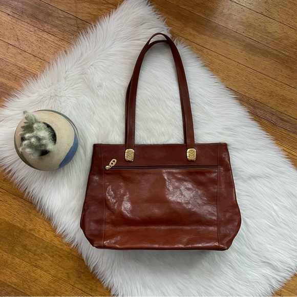 Marino Orlandi vintage 90’s large Italian leather shoulder tote travel bag - Picture 12 of 13